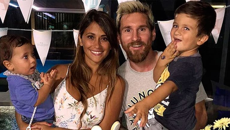 La familia Messi disfrutó de la magia en París.