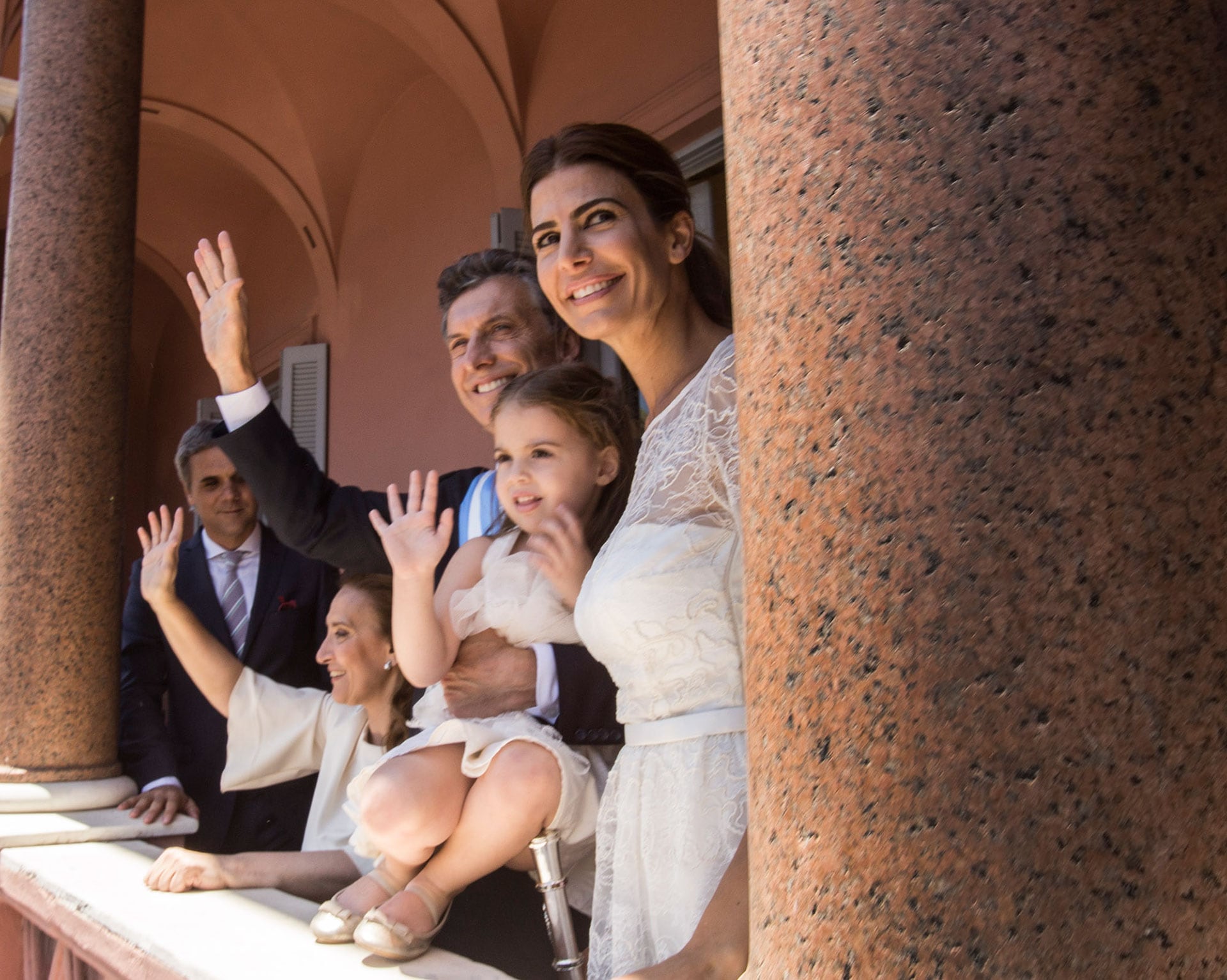 La familia presidencial mostró armonía en los atuendos elegidos para la ocasión. 