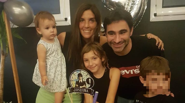 La familia que sufrió el accidente camino a la Costa Atlántica: murieron la madre y sus dos hijas. (Foto: Facebook).