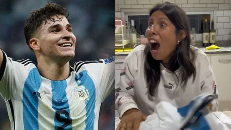 La fanática de Julián Álvarez compartió su emoción en TikTok.
