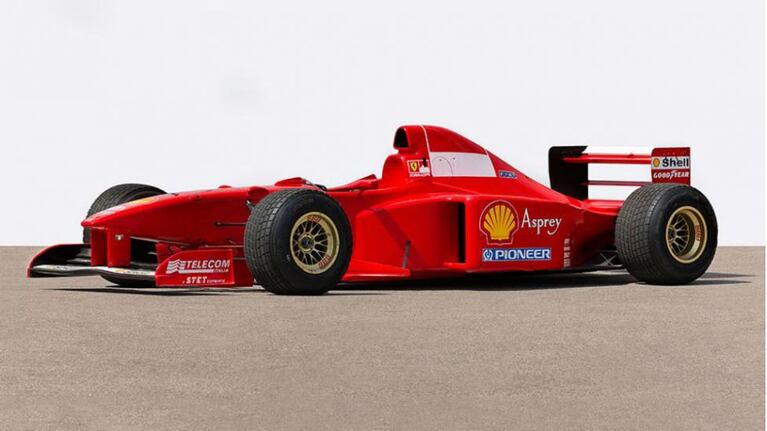 La Ferrari F310 de Fórmula 1 que usó Michael Schumacher en 1997.
