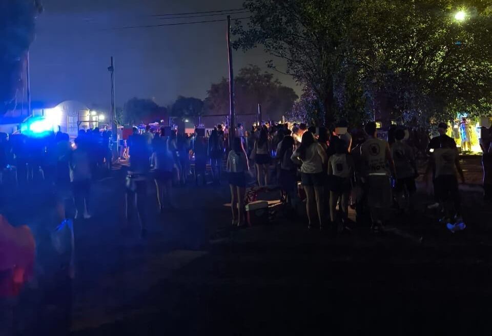 La fiesta clandestina fue desarticulada por la Policía.