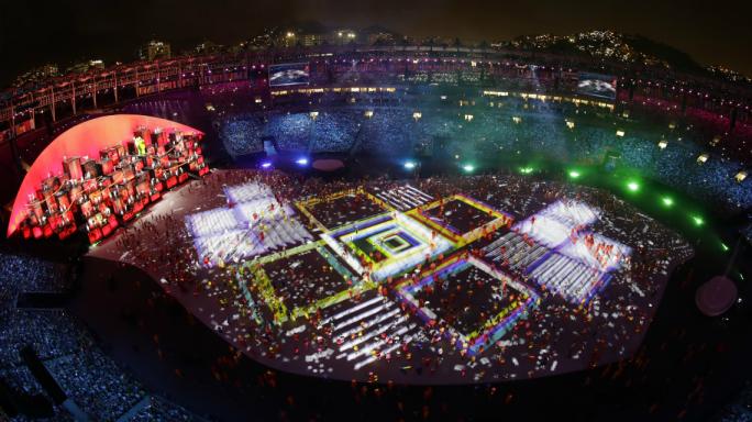 La fiesta inaugural de Río 2016 estuvo llena de color. Foto: AP.