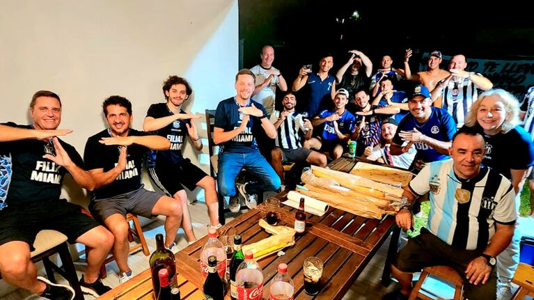 La filial de Talleres en Miami festejó el triunfo ante River. Foto: enviados especiales de El Doce.