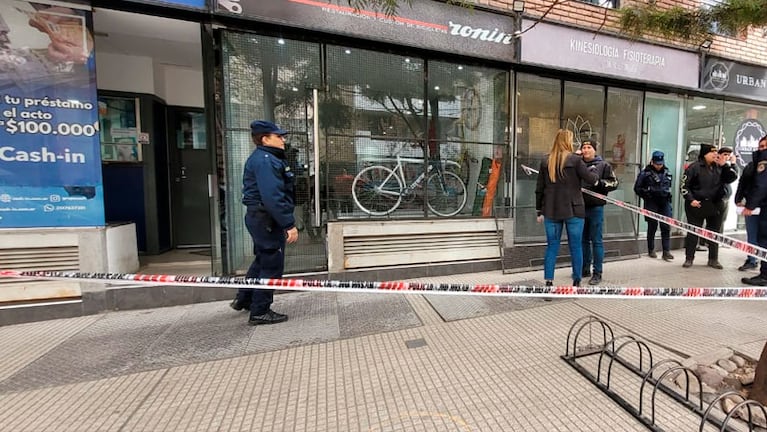La financiera y la bicicletería donde ocurrieron los hechos. Foto: Fredy Bustos / El Doce.