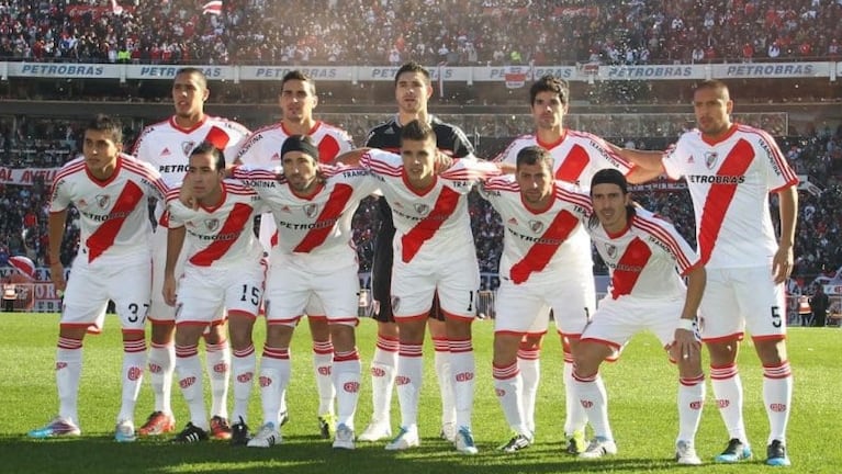La formación de River en la vuelta de la Promoción 2011 ante Belgrano.