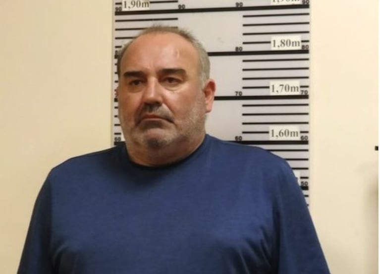 La foto de Cabrera tras la detención.