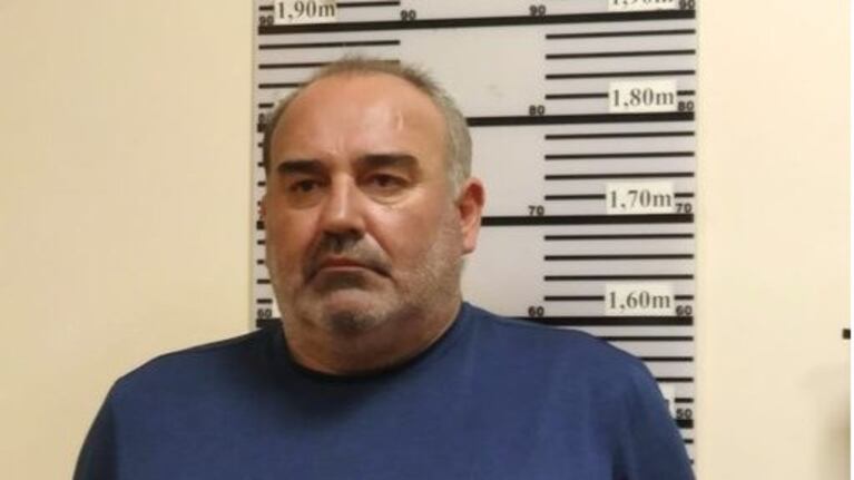 La foto de Cabrera tras la detención.