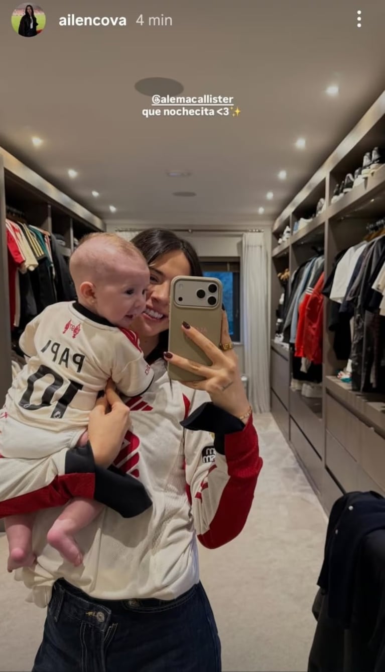 La foto de la beba de Mac Allister que sorprendió a todos por su parecido con el jugador