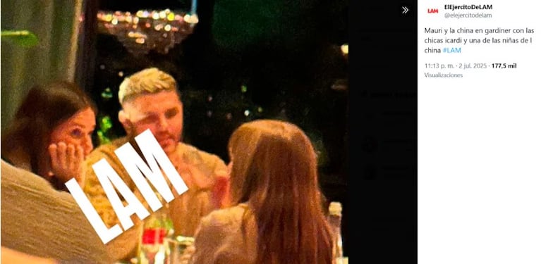 La foto de Mauro Icardi y la China en Gardiner.
