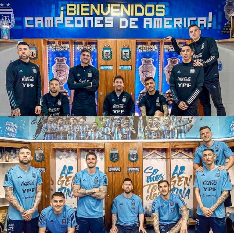 La foto de Messi con la curiosa cábala de la Selección y el cambio en la "mesa chica"