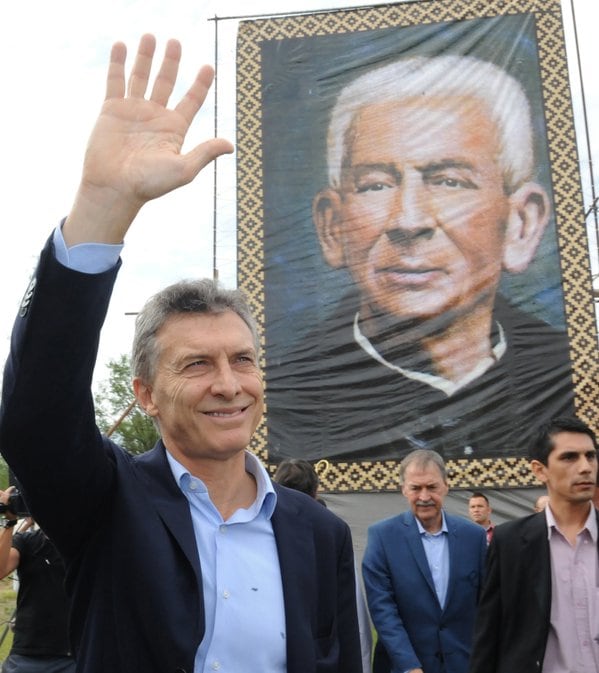 La foto elegida por Macri para publicar en sus redes. 