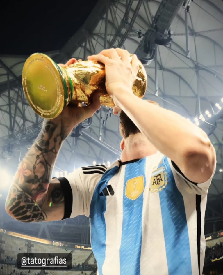 La foto nunca antes vista de Messi con la Copa que publicó el 10