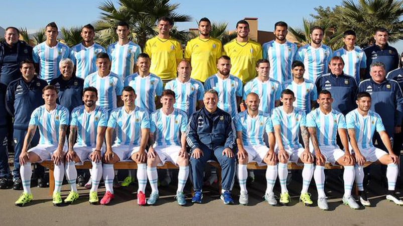 La foto oficial de la Selección Argentina para la Copa América (Foto: AFA)