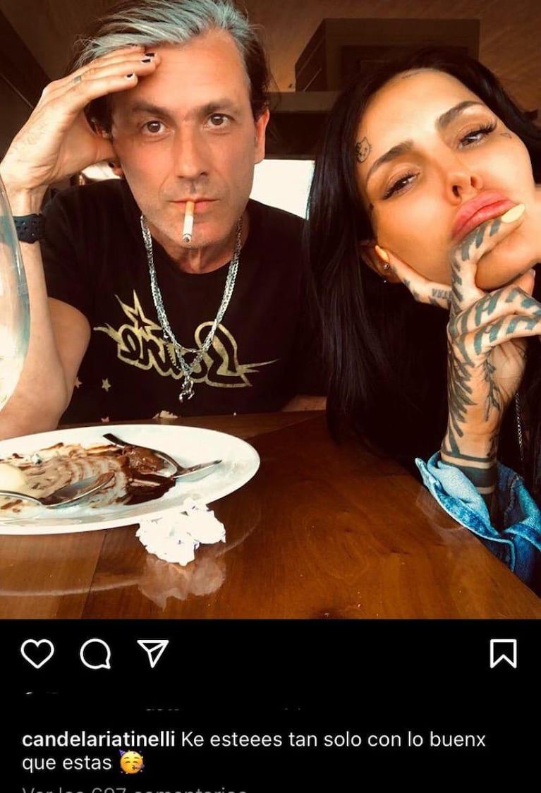 La foto que confirma el romance de Cande Tinelli y Coti Sokorin: "Lo bueno que estás"