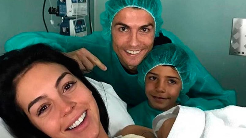 La foto que Cristiano publicó en sus redes sociales. 