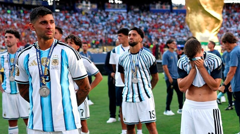La foto que posteo el Cuti Romero tras la final del Mundial.