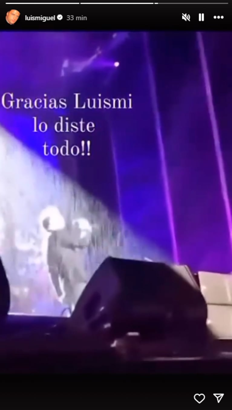 La foto que posteó Luis Miguel en plena polémica por su breve show en Córdoba