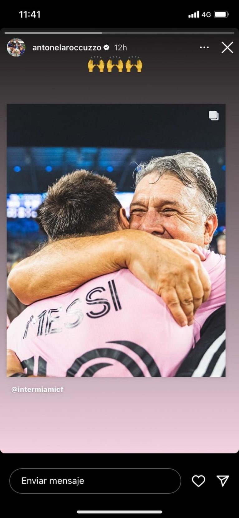 La foto que publicó Antonela para revelar el vínculo entre Messi y el Tata Martino