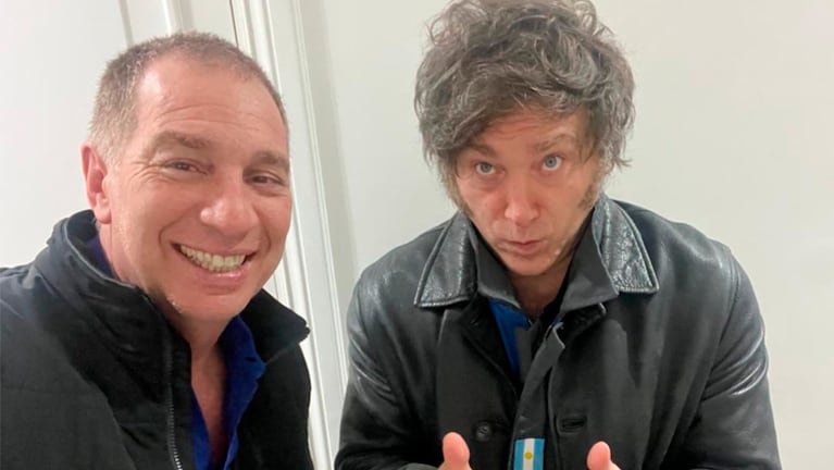 La foto que publicó Santilli junto a Milei tras ser confirmado como ministro del Interior.