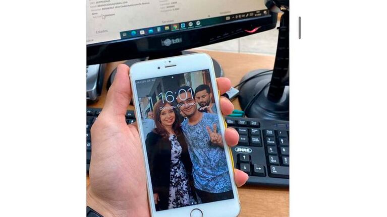 La foto que tenía el cliente de fondo de pantalla.