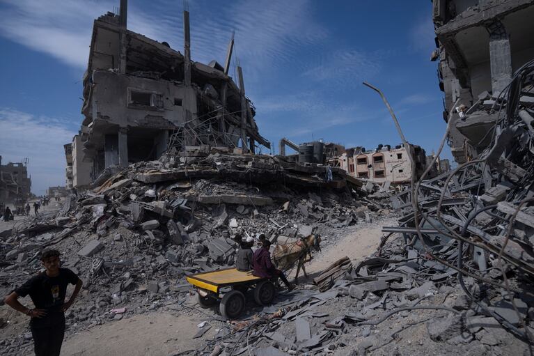 La Franja de Gaza, foco del conflicto en Medio Oriente. (AP Foto/Fatima Shbair)