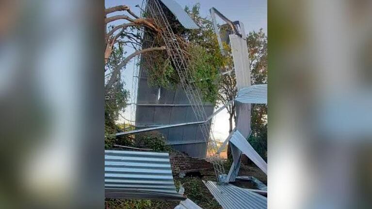 La fuerte tormenta causó daños en gran parte de la provincia de Córdoba