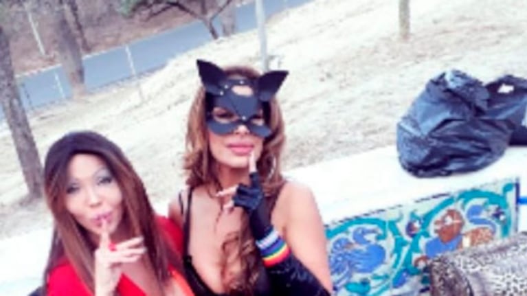 La Gata rodó su nuevo video clip en las escalinatas del Parque Sarmiento.
