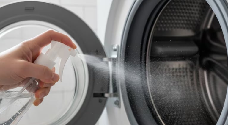 La goma del lavarropas puede acumular suciedad y moho si no se la limpia con frecuencia.