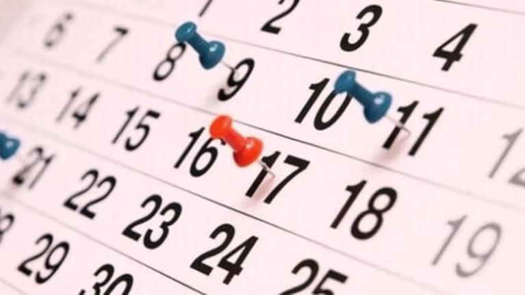 La grilla completa del año próximo para programar jornadas de descanso.