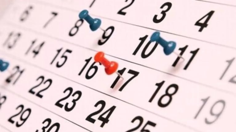 La grilla completa del año próximo para programar jornadas de descanso.