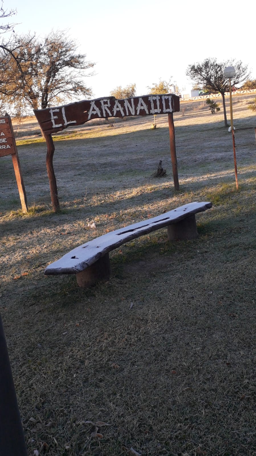 La helada en El Arañado.