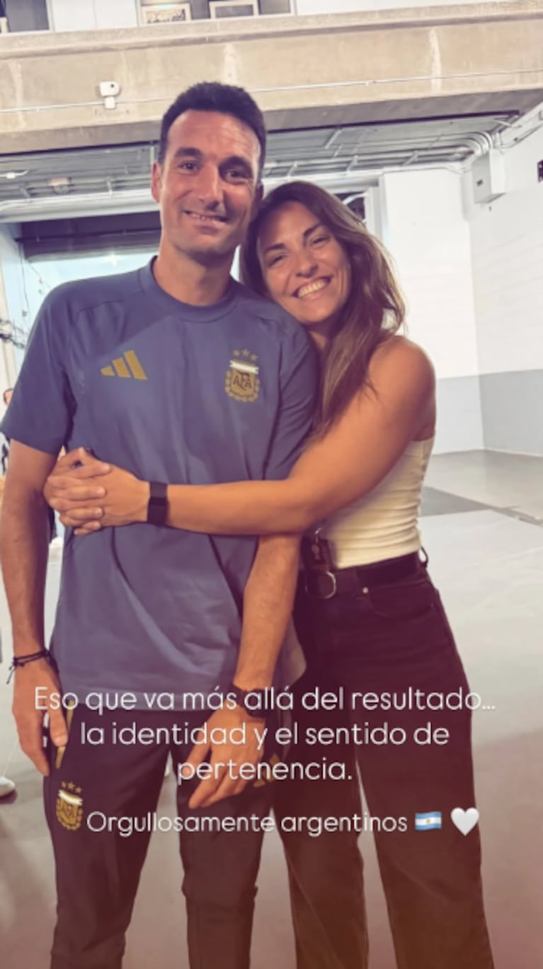 La hermana de Scaloni le dedicó un mensaje en redes.