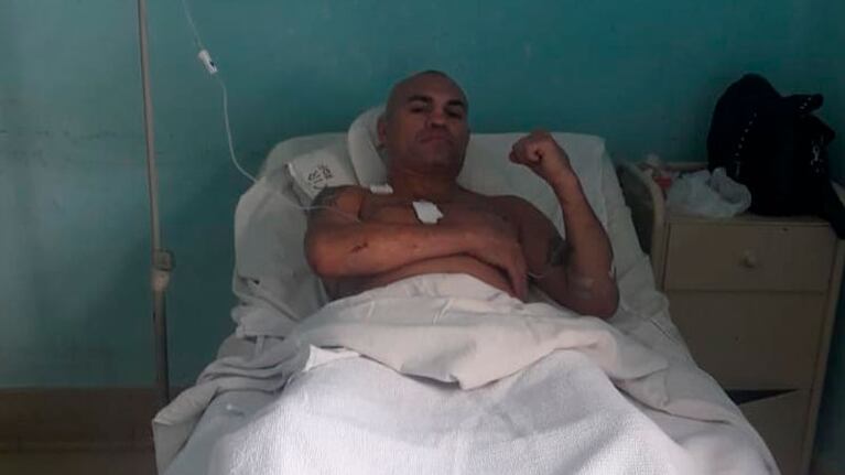 La Hiena Barrios sufrió heridas superficiales y está fuera de peligro.