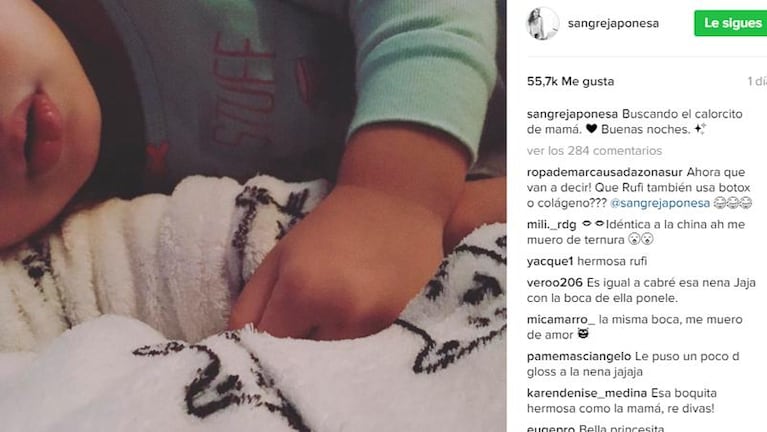 La hija de la China Suárez heredó uno de sus atributos  