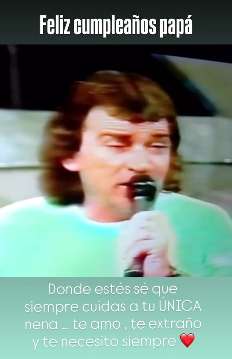 La hija de Manolito Cánovas hizo un posteo con una emotiva frase.
