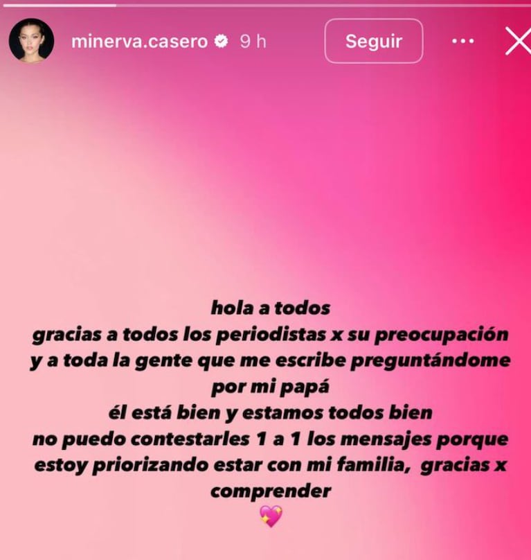 La hija del actor, músico y humorista dio buenas noticias para los seguidores de su padre.