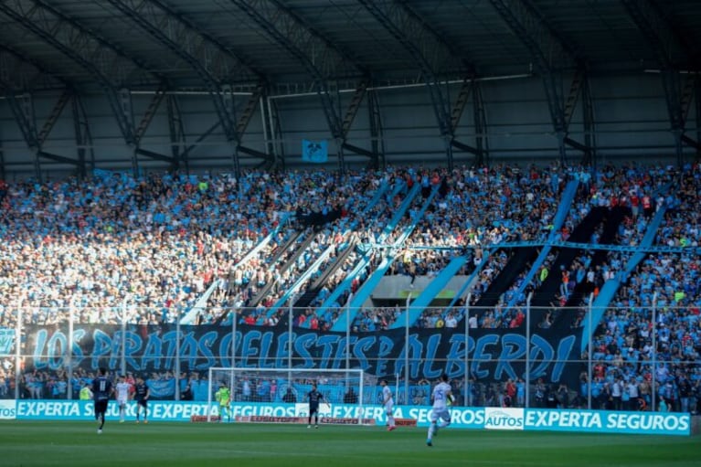 La hinchada de Belgrano volverá a copar el estadio La Pedrera de Villa Mercedes.