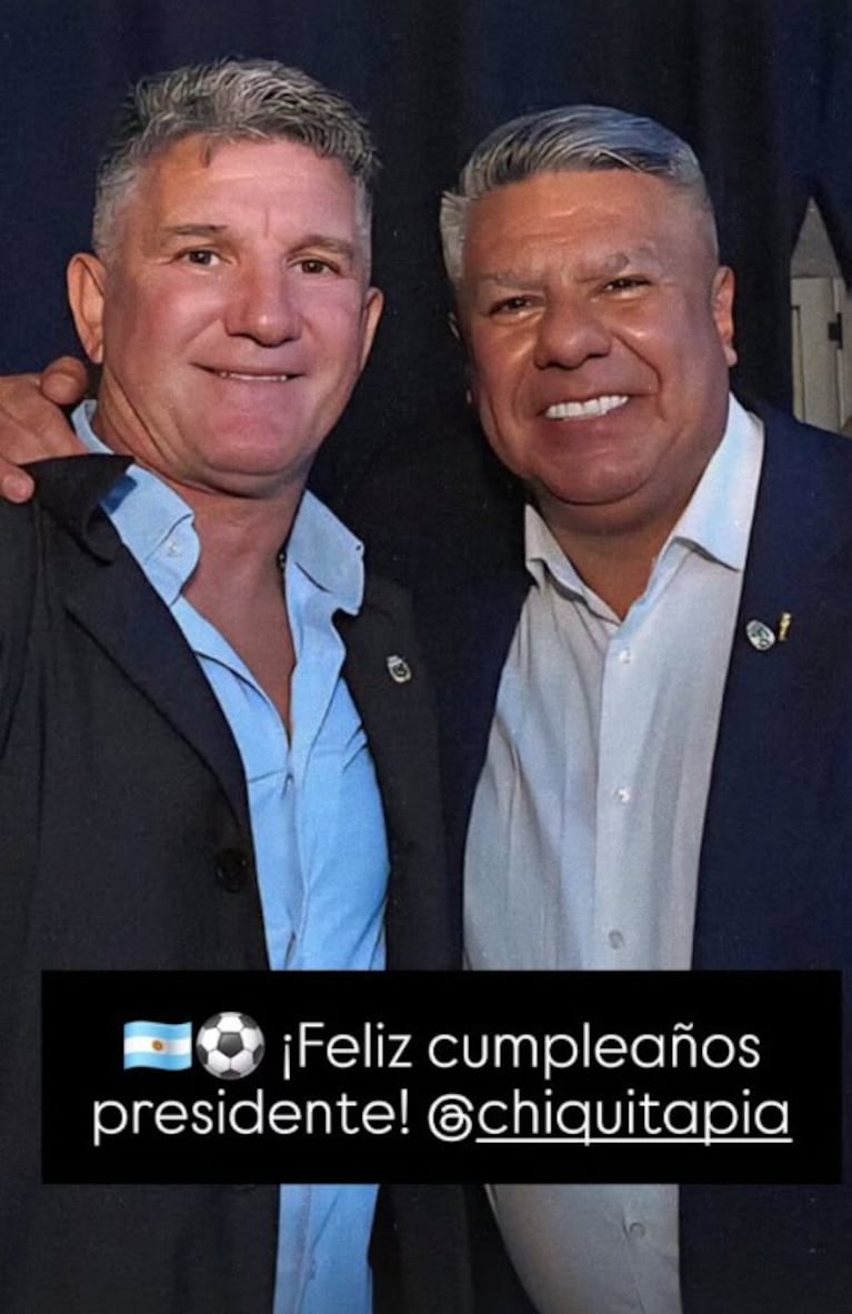 La historia de Artime a Tapia por su cumpleaños.