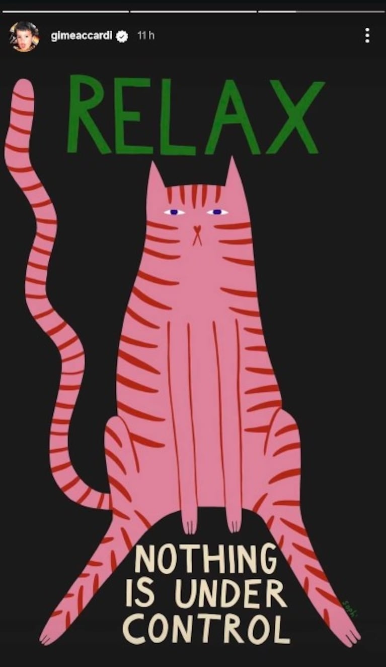 La historia que subió Gimena Accardi tras la cena romántica de Nico Vázquez y Dai Fernández.