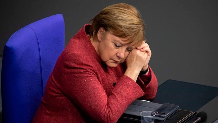 La imagen de Merkel recorrió el mundo entero. 