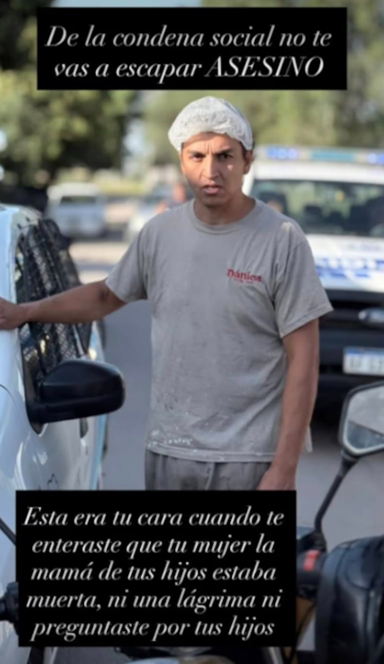 La imagen del ex que difundió la familia de la mujer.