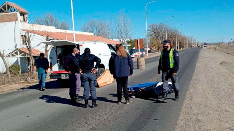 La imagen del insólito accidente no tardó en viralizarse. 