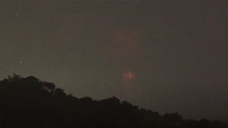 La imagen fue registrada durante el paso de una tormenta en Puerto Rico.