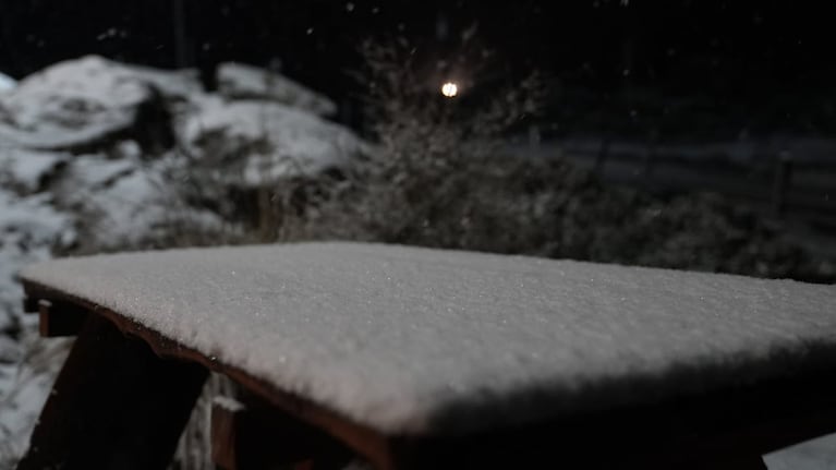 La impresionante nevada en el parador Giulio Cesare.