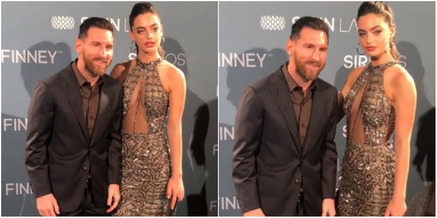 La incómoda foto de Messi con una modelo