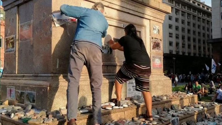 La indignación del papá de Solange Musse por el ataque al memorial en Plaza de Mayo