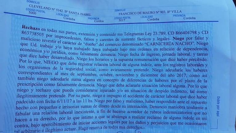 La inesperada pelea entre el joven baleado y el dueño de la carnicería