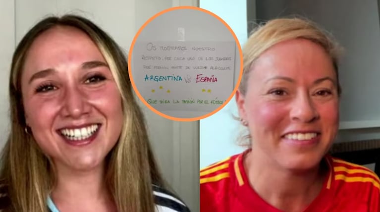 La influencer argentina mostró el gesto de la española y se viralizó.