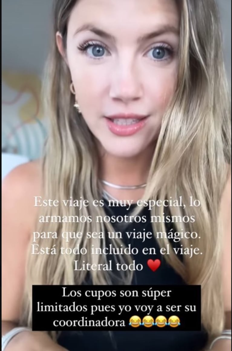 La influencer prometió paquetes con "todo incluido".